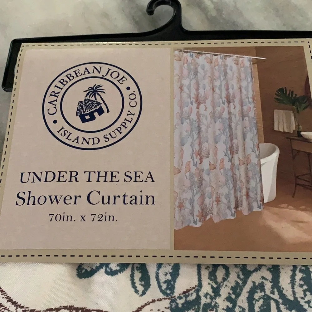 Caribbean Joe Shower Curtain NWT